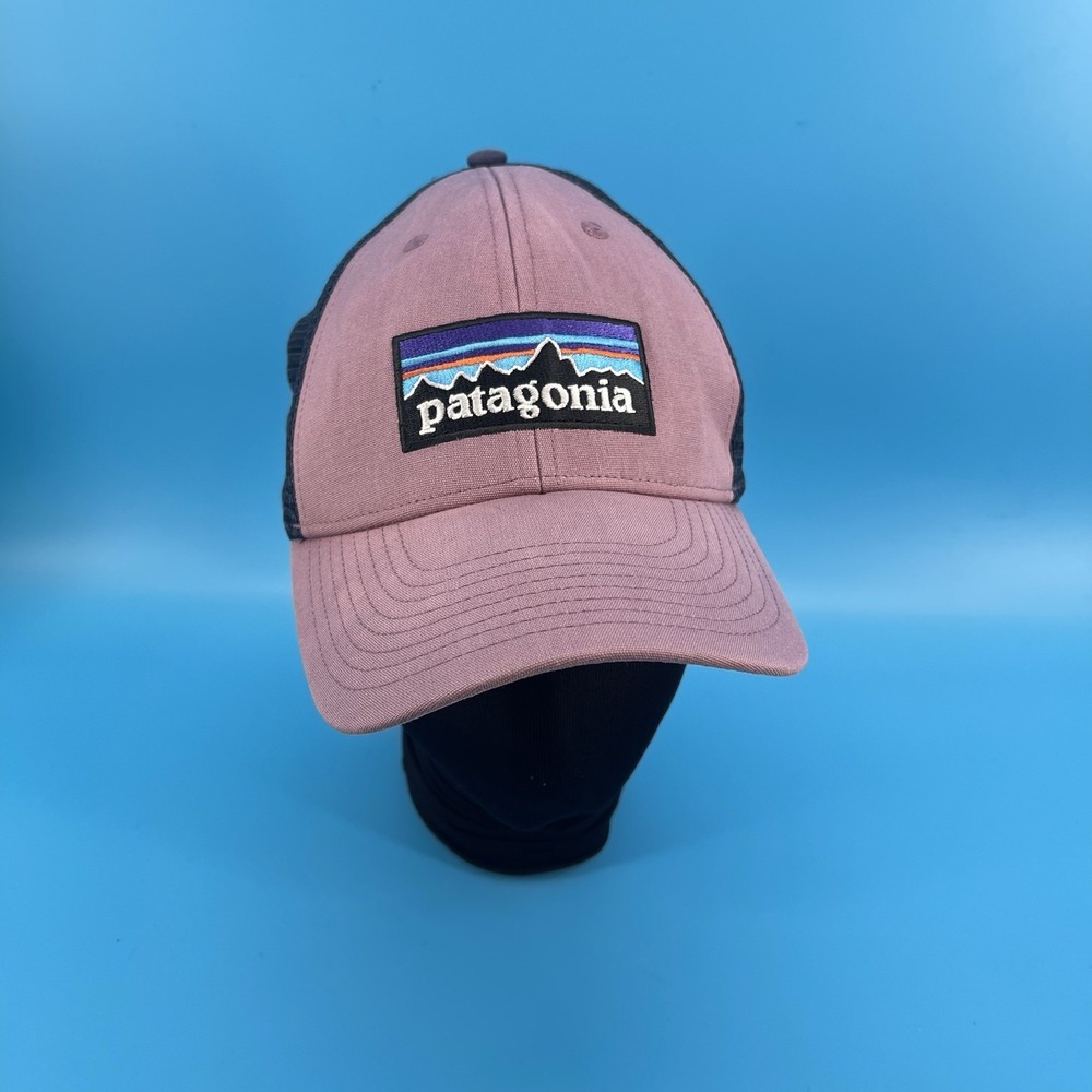 Patagonia Trucker Hat Pink Navy Mesh Snapback Logo Cap